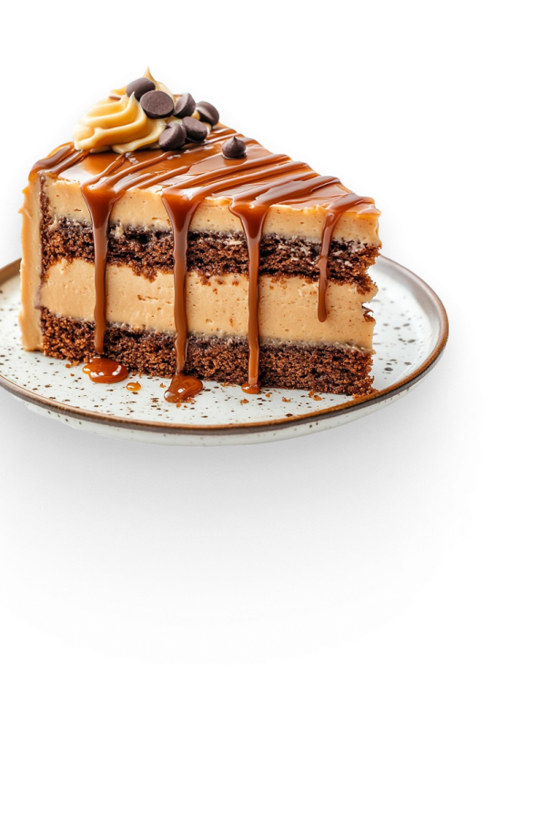 delicious-caramel-cake-slice-indulge-decadent-treat 1